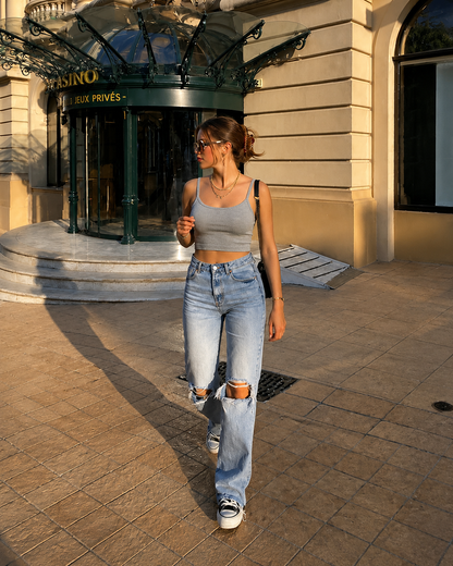 Ribbed Crop Cami Top