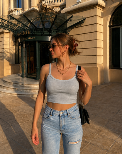 Ribbed Crop Cami Top