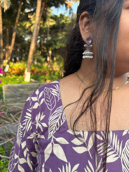 Floral Vine Tie-Up Kurti